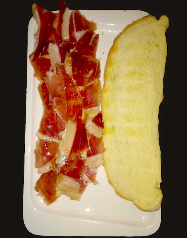 Taberna Olé Veinti3: Tosta de jamón ibérico